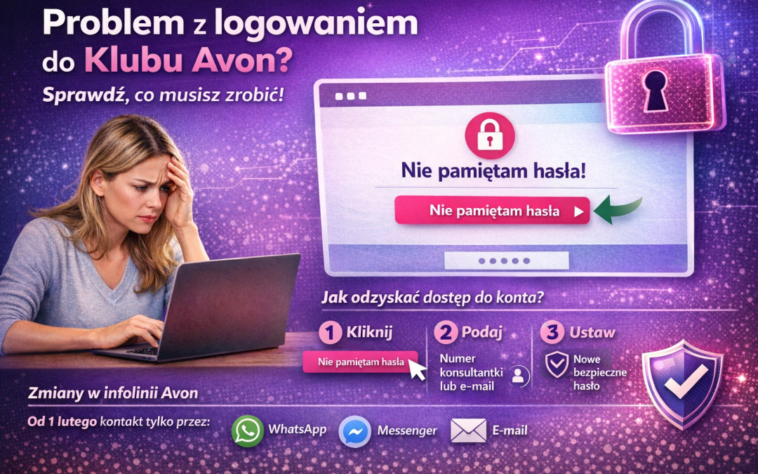 Od 10.02.2026 – masz problem z logowaniem do Klubu Avon? Sprawdź, co musisz zrobić