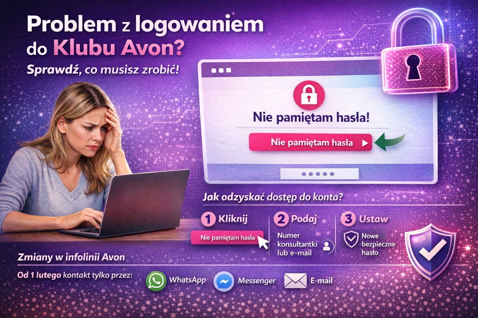 Problem z logowaniem do Avon od 10.02.2026